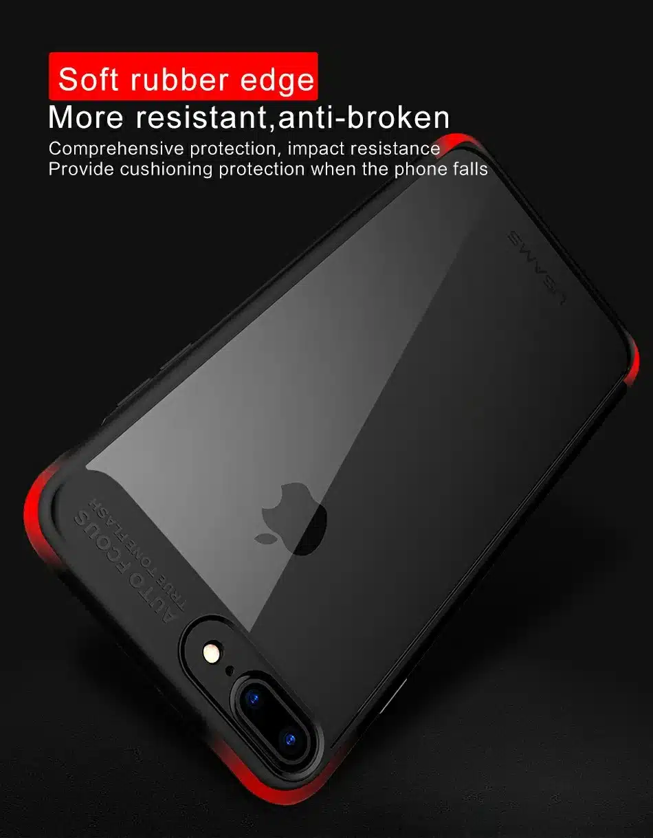 For iPhone 7 Case Full Protective USAMS TPU Transparent for Apple 7 Back Cover for iPhone 7 7 Plus cases iphone7 Coque Fundas 9