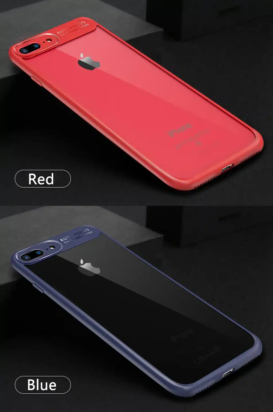 For iPhone 7 Case Full Protective USAMS TPU Transparent for Apple 7 Back Cover for iPhone 7 7 Plus cases iphone7 Coque Fundas 16