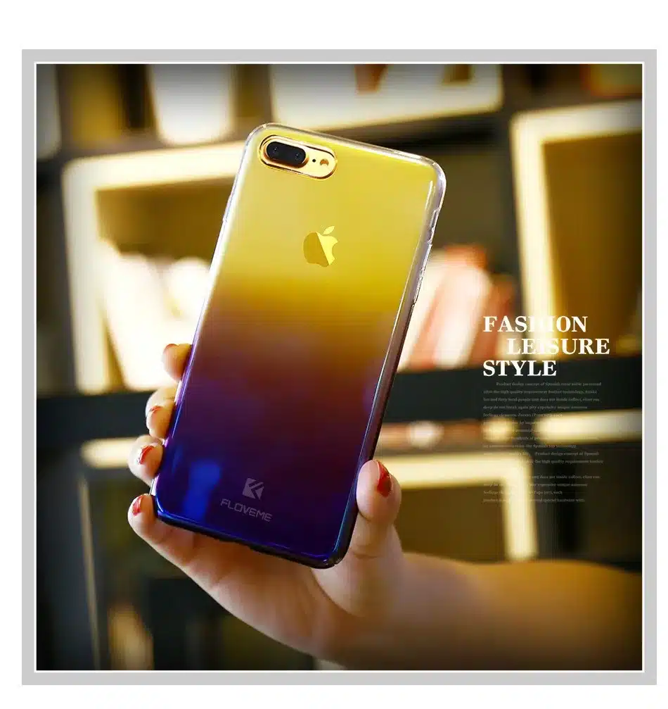 FLOVEME Phone Case For iPhone 7 6s 6 Plus 5s Xiaomi redmi 4 pro Cases For Huawei P10 Samsung Galaxy S6 S7 S8 Edge Cover Blue-Ray 9