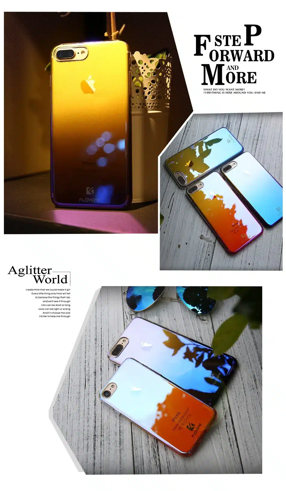 FLOVEME Phone Case For iPhone 7 6s 6 Plus 5s Xiaomi redmi 4 pro Cases For Huawei P10 Samsung Galaxy S6 S7 S8 Edge Cover Blue-Ray 10