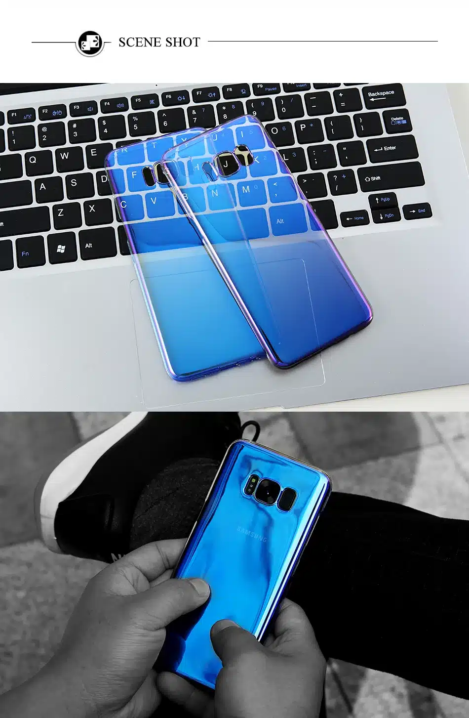 FLOVEME Phone Case For iPhone 7 6s 6 Plus 5s Xiaomi redmi 4 pro Cases For Huawei P10 Samsung Galaxy S6 S7 S8 Edge Cover Blue-Ray 17