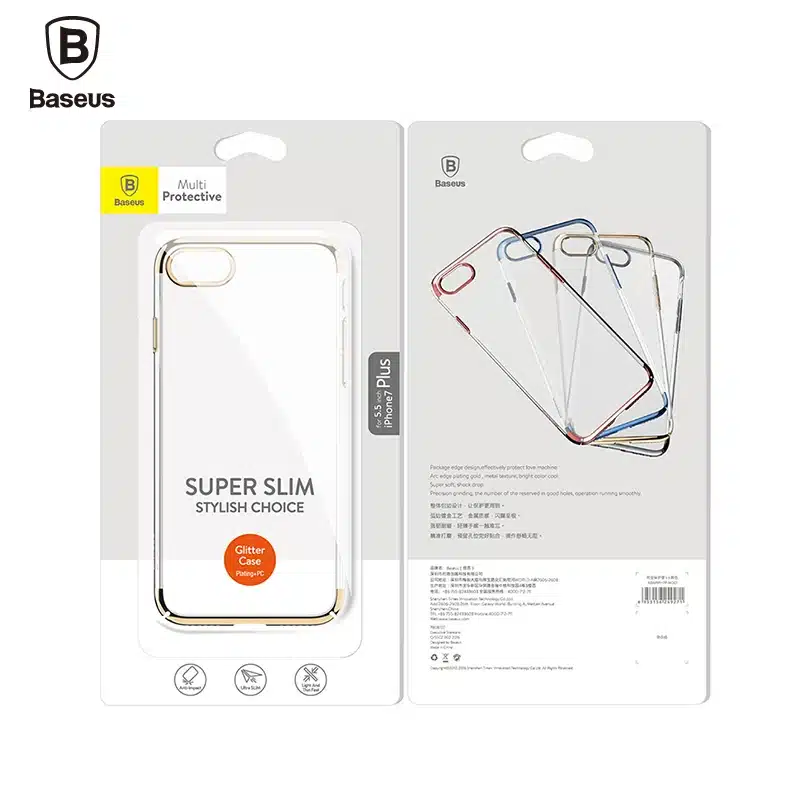 Baseus PC Hard Case For iPhone 7 Cover For iPhone 7 Plus Case Anti-scratch Electroplating Protective Phone Bag Shell Coque 26