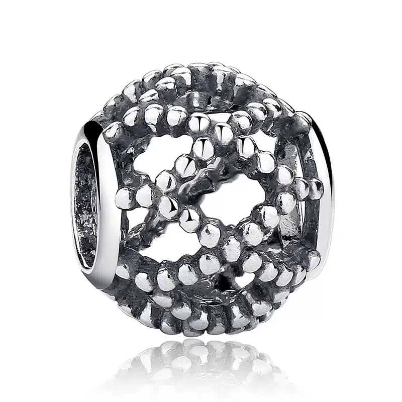 Hot Sale 21 Styles 100% 925 Sterling Silver Vintage Openwork Beads Fit Original Pandora Charm Bracelet Authentic Jewelry Gift 24