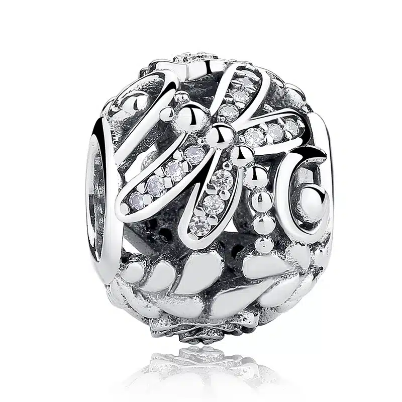 Hot Sale 21 Styles 100% 925 Sterling Silver Vintage Openwork Beads Fit Original Pandora Charm Bracelet Authentic Jewelry Gift 25