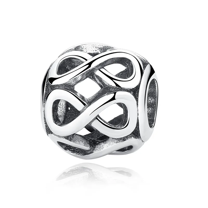 Hot Sale 21 Styles 100% 925 Sterling Silver Vintage Openwork Beads Fit Original Pandora Charm Bracelet Authentic Jewelry Gift 28