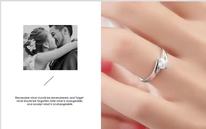 Sent Certificate of Silver! YINHED 100% Pure 925 Sterling Silver Ring Set Luxury 0.5 ct CZ Diamant Wedding Rings for Women ZR327 27