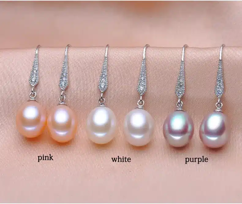 ZHBORUINI 2017 Fashion Pearl Earrings Natural Freshwater Pearl Jewelry Dorp Earring 925 Sterling Silver Jewelry For Women Gift 20