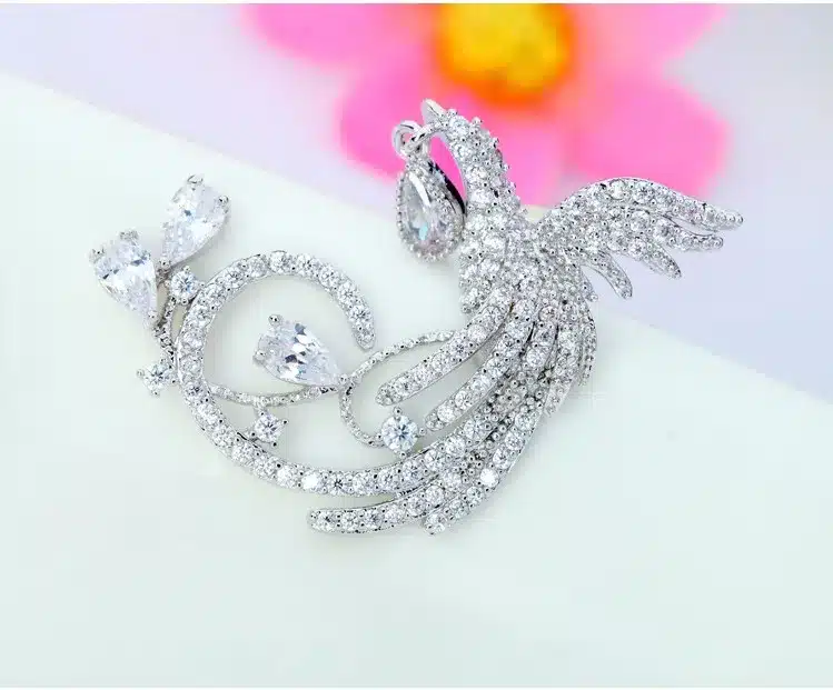 LUOTEEMI Best Selling Unique New Arrival Jewelry High Quality Clear Multi CZ Phoenix Stud Earrings for Women Wedding Brincos 25