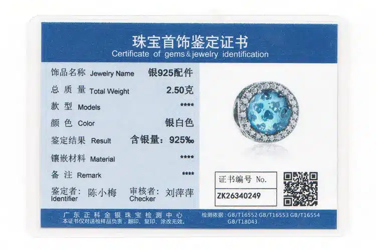 925 Sterling Silver Radiant Hearts, Sky-Blue Crystal & Clear CZ Charm Fit Bracelet & Necklace Jewelry Accessories PAS205 40