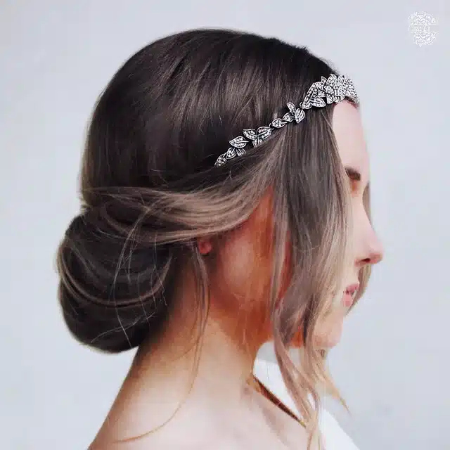 TrinketSea Vintage Luxury Flower Elastic Headband for Women Wedding Hair Accessories Fashion Jewelry Beauty Hair Headband 13