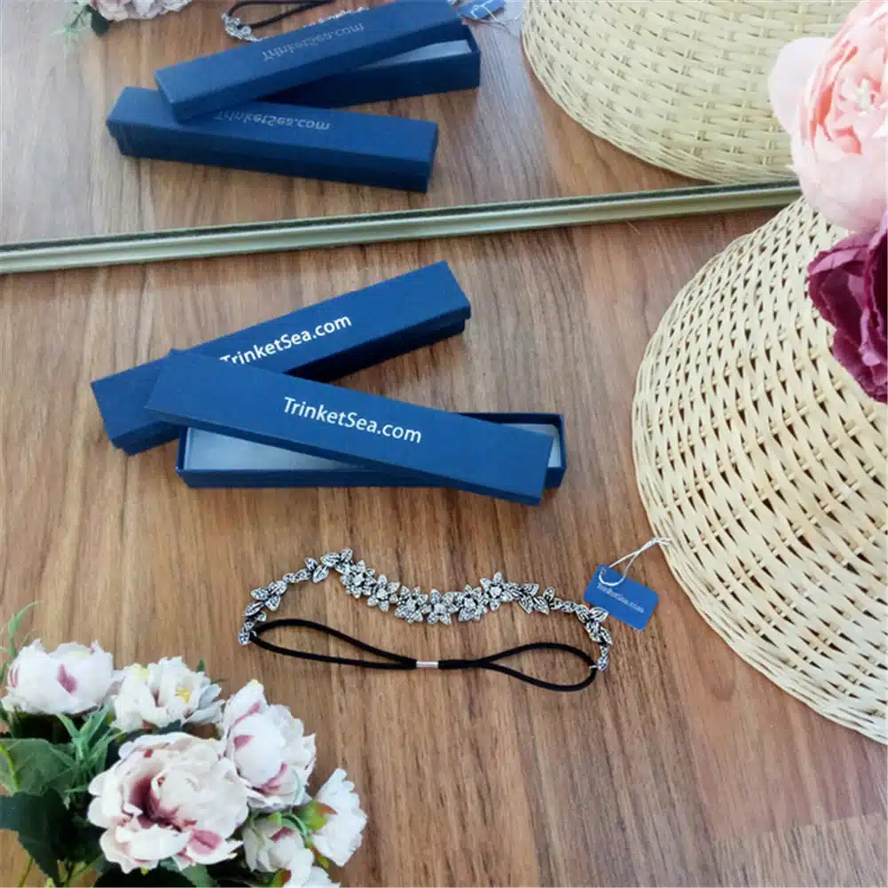 TrinketSea Vintage Luxury Flower Elastic Headband for Women Wedding Hair Accessories Fashion Jewelry Beauty Hair Headband 16