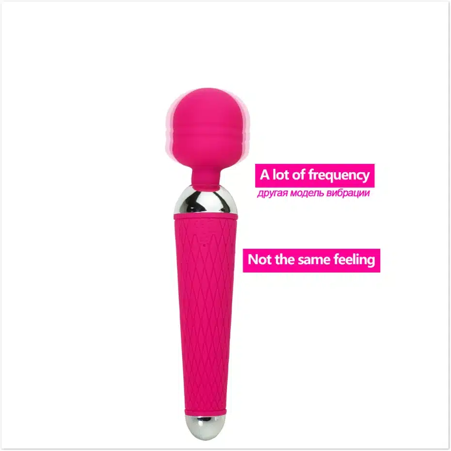 Powerful Vibrator for Woman oral clit Adult Sex Toys Personal Massager Magic Wand AV G Spot Waterproof Rechargeable Massage [49 21