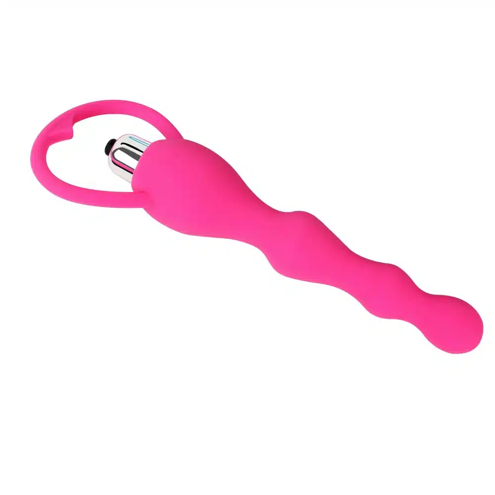 IKOKY Waterproof Silicone Anal Beads Vibrator Butt Plug Sex Products Anal Sex Toys 3