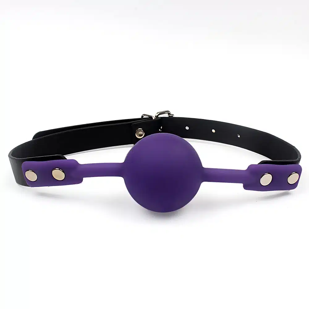 IKOKY Adult Games Open Mouth Gag Ball for Women Couple Leather Mouth Gag slave Oral Fixation Stuffed Flirting SM Sex Toys 12
