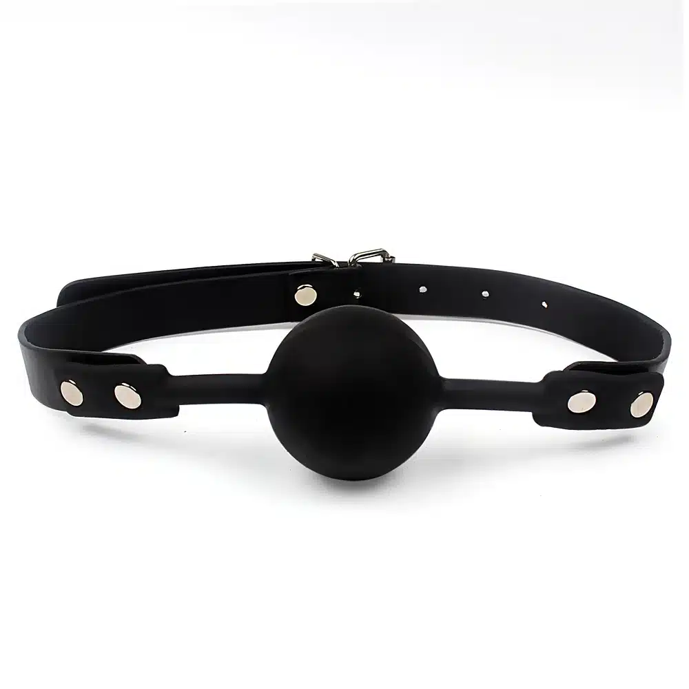 IKOKY Adult Games Open Mouth Gag Ball for Women Couple Leather Mouth Gag slave Oral Fixation Stuffed Flirting SM Sex Toys 13