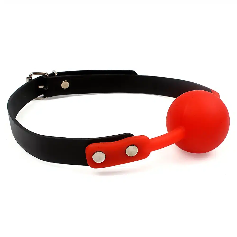 IKOKY Adult Games Open Mouth Gag Ball for Women Couple Leather Mouth Gag slave Oral Fixation Stuffed Flirting SM Sex Toys 15