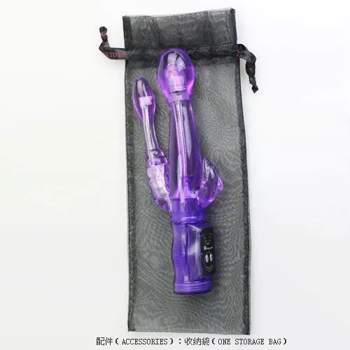 Double Vibe Rabbit Vibrator Sex Products G Spot Clitoral Anal 3 Points Stimulation Thrusting Dildo Vibrator for Women Sex Toys 5