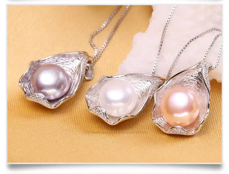 FENASY charm Shell design Pearl Jewelry,Pearl Necklace Pendant, 925 sterling silver jewelry ,fashion necklaces for women 2016 15