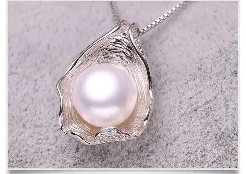 FENASY charm Shell design Pearl Jewelry,Pearl Necklace Pendant, 925 sterling silver jewelry ,fashion necklaces for women 2016 16