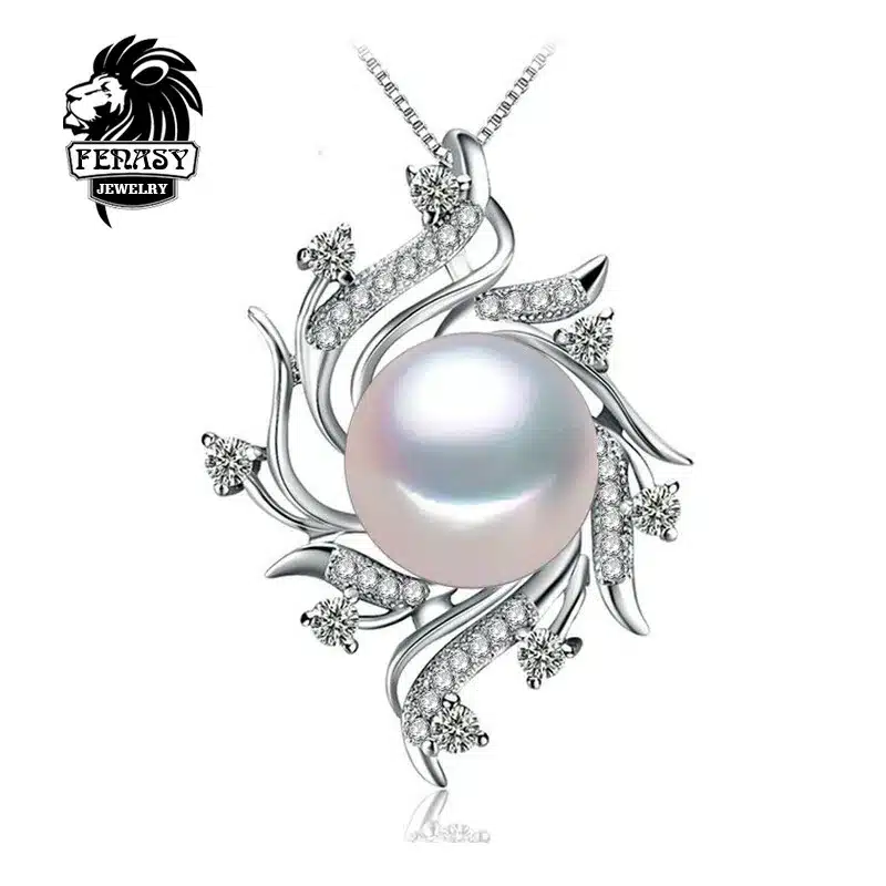 Bohemian Necklace Pearl Jewelry necklaces & pendants Pearl brand fashion necklace women Natural pearl necklace,FENASY 25