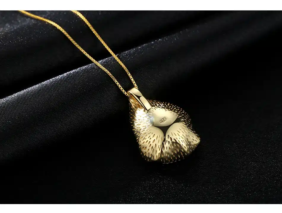 PAG&MAG Charm Shell Design Pearl Jewelry 925 Sterling Silver Jewelry Fashion Pearl Pendant Necklaces for Women 18k Gold Color 13
