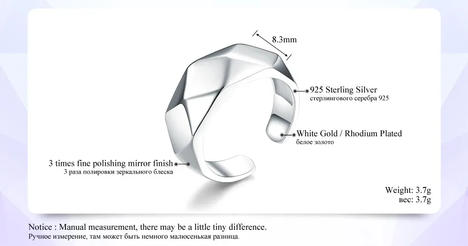 LicLiz Chic Multi Angle 925 Sterling Silver Adjustable Open Rings Vintage Jewelry For Women Engagement Gift Bague Femme LR0277 27