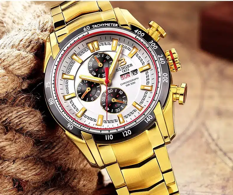 Hot Brand Watch 2017 New Waterproof Sports Military Watches Quartz Chronograph Wristwatch BINGER Men Watches relogio masculino 14