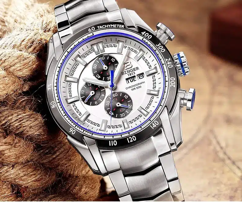 Hot Brand Watch 2017 New Waterproof Sports Military Watches Quartz Chronograph Wristwatch BINGER Men Watches relogio masculino 20
