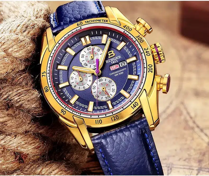 Hot Brand Watch 2017 New Waterproof Sports Military Watches Quartz Chronograph Wristwatch BINGER Men Watches relogio masculino 23