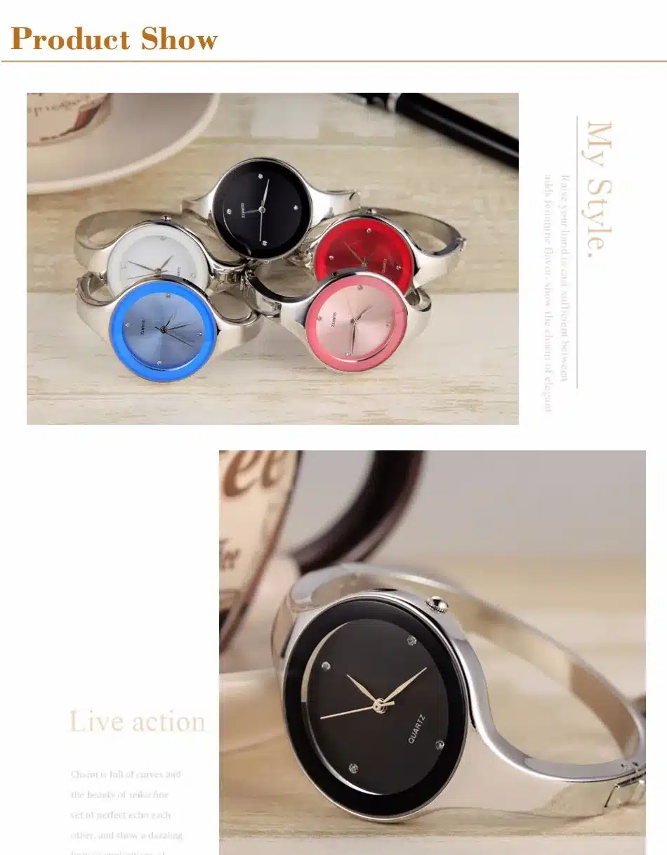 GEEKTHINK Luxury Brand Fashion Quartz Watch Women Ladies Stainless Steel Bracelet Watches Casual Clock Female Dress Gift Relogio 8