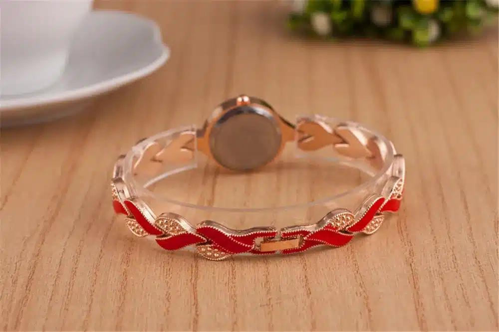Fashion Ladies Quartz Bracelet Watch Rose Gold Female Wristwatch Luxury Montre Femme Metal Band Women Diamond Watches Brand JW 20