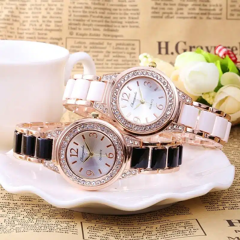 Relogio Feminino Fashion Women's Watches Simulated-Ceramics Hodinky Bracelet Watch Ladies Quartz-watch Wrist Watch Women Clock 10