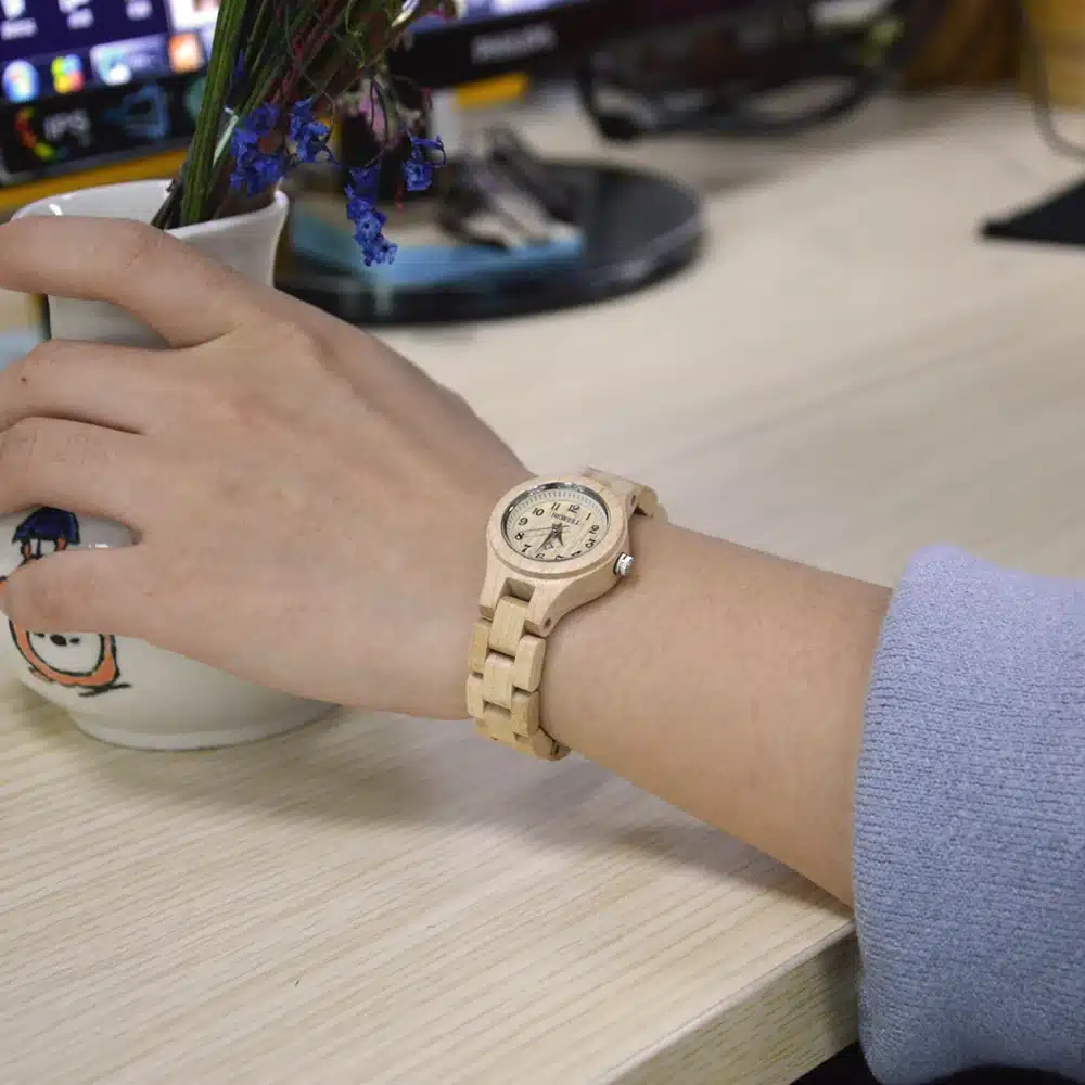BEWELL Slim Women Bracelet Watch Wood Watch Woman Watches 2017 Brand Luxury Quartz Ladies Watch Digital Relogio Feminino 123A 9