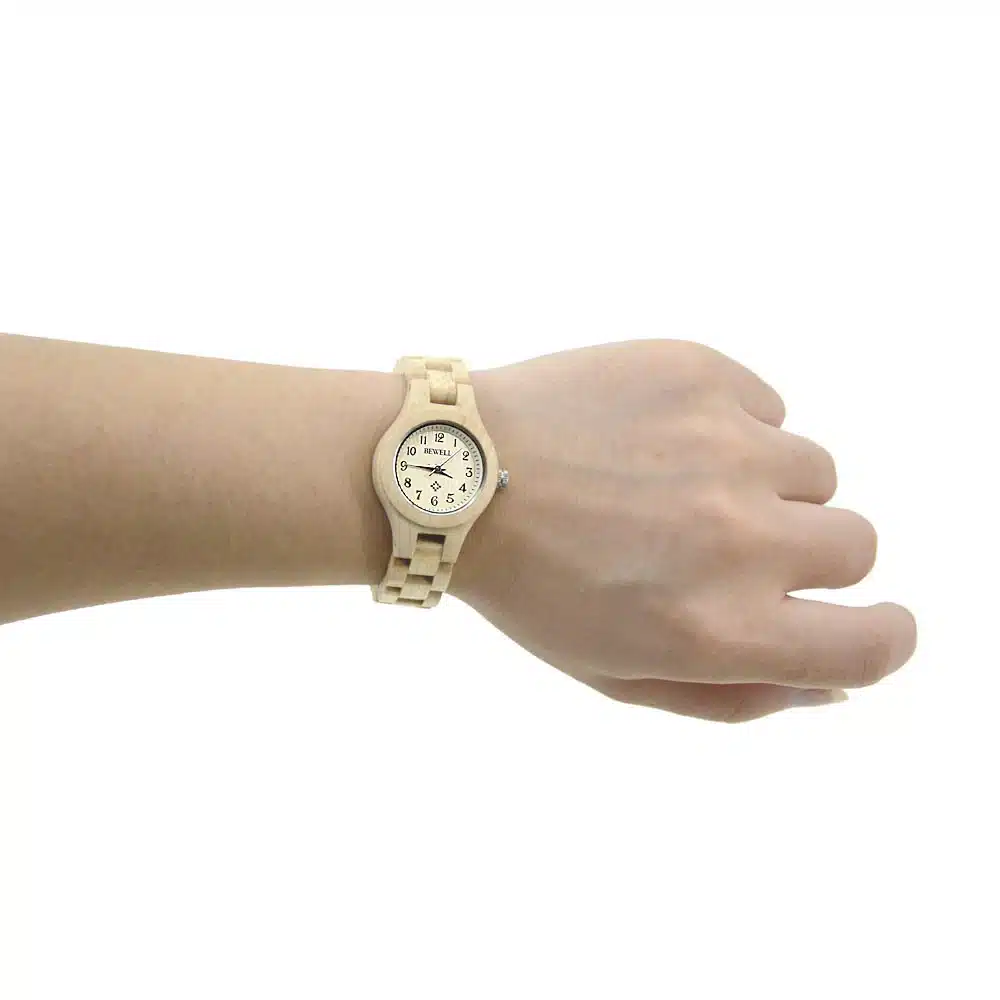 BEWELL Slim Women Bracelet Watch Wood Watch Woman Watches 2017 Brand Luxury Quartz Ladies Watch Digital Relogio Feminino 123A 14