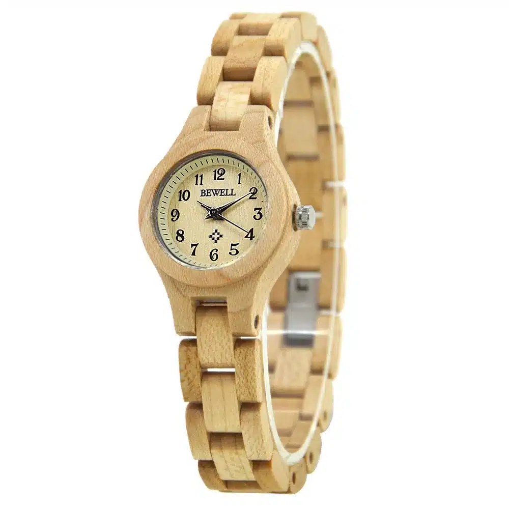 BEWELL Slim Women Bracelet Watch Wood Watch Woman Watches 2017 Brand Luxury Quartz Ladies Watch Digital Relogio Feminino 123A 15