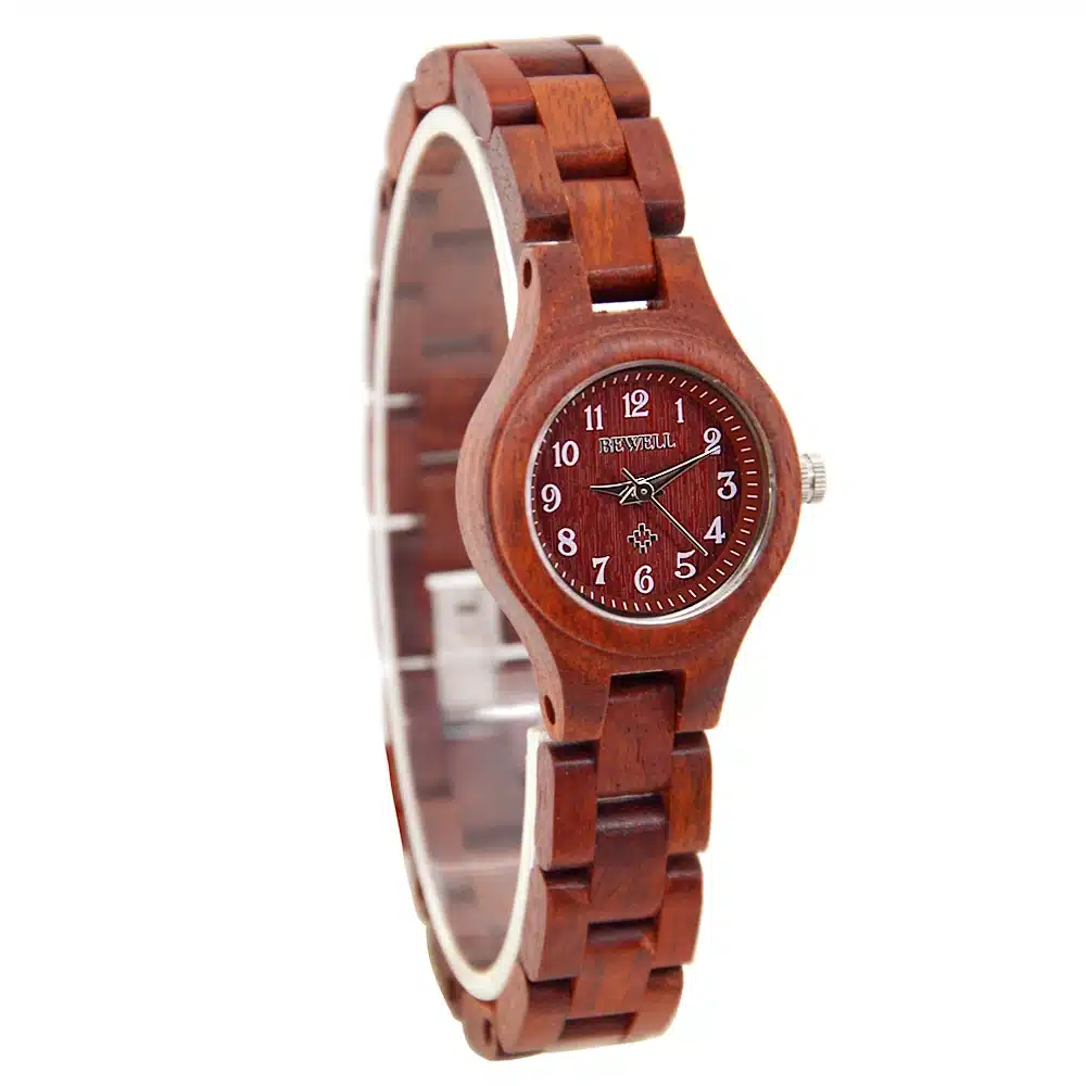 BEWELL Slim Women Bracelet Watch Wood Watch Woman Watches 2017 Brand Luxury Quartz Ladies Watch Digital Relogio Feminino 123A 18