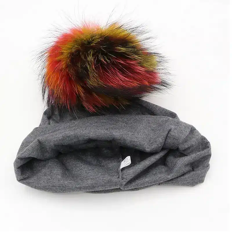 GZHILOVINGL Spring Winter Solid Color Skullies And Beanies Women 2016 Ins Hot Slouchy Womens Beanies Hat Colored Fur Pom Pom Hat 17