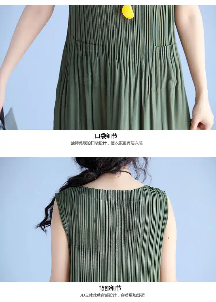 BelineRosa Women's Summer Dresses 2017 Pure Color Casual Women Draped Dress Sleeveless Plus Size Dresses for Women QY00001 31
