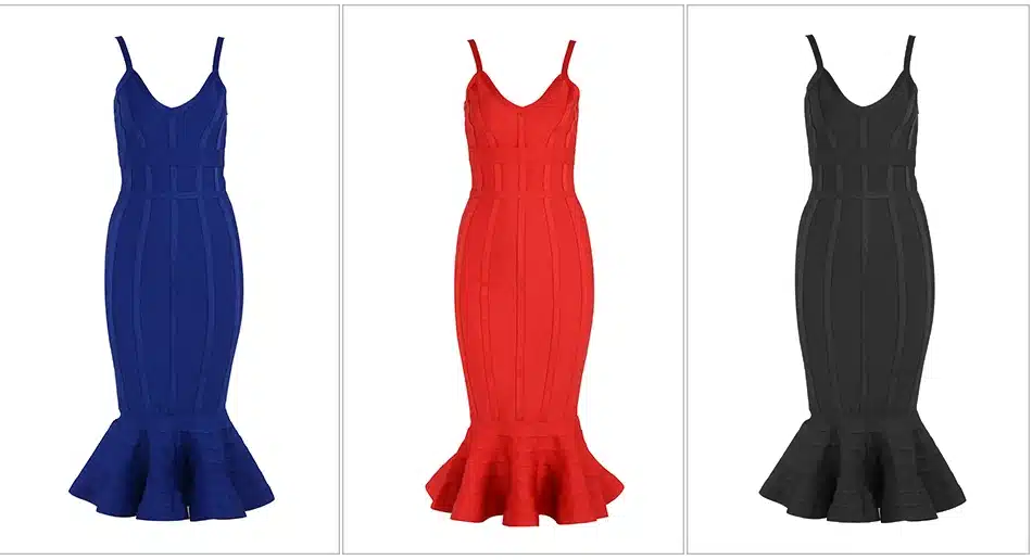 Adyce 2017 Women Summer Bandage Dress Pink Spaghetti Strap Mermaid Vestidos V-Neck Knee Length Celebrity Evening Party Dresses 17
