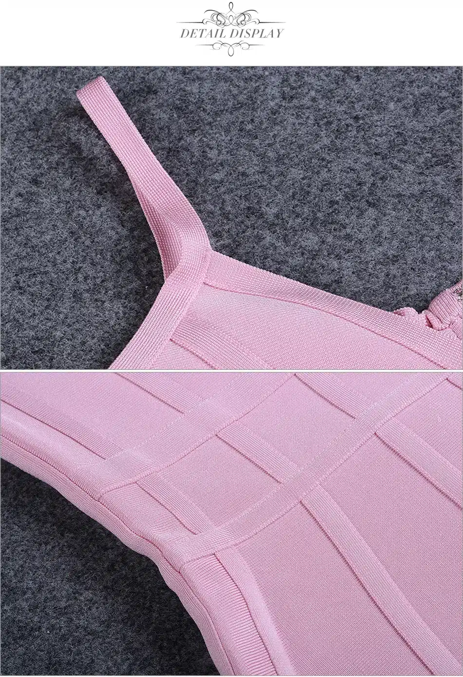 Adyce 2017 Women Summer Bandage Dress Pink Spaghetti Strap Mermaid Vestidos V-Neck Knee Length Celebrity Evening Party Dresses 18