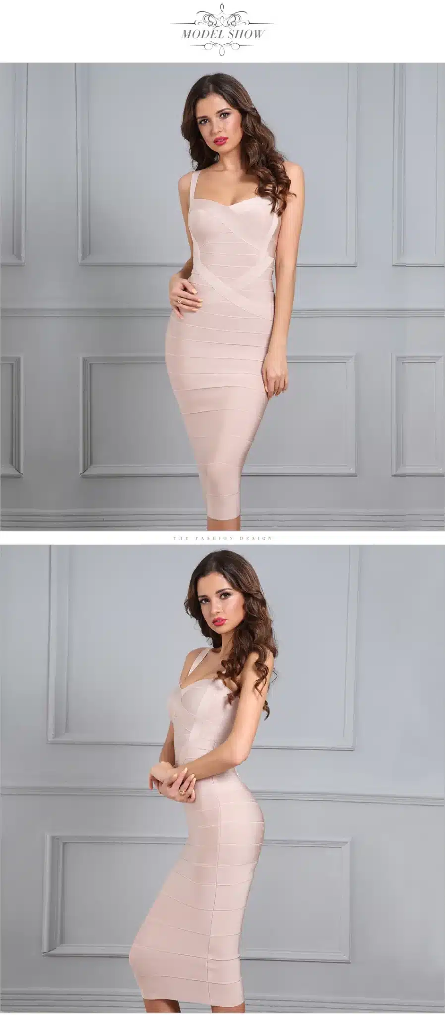 2017 New Woman Bandage Dress Bodycon Party Dress Hot Red Black Blue White Pink Yellow Sexy Celebrity Backless Dress Dropshipping 15