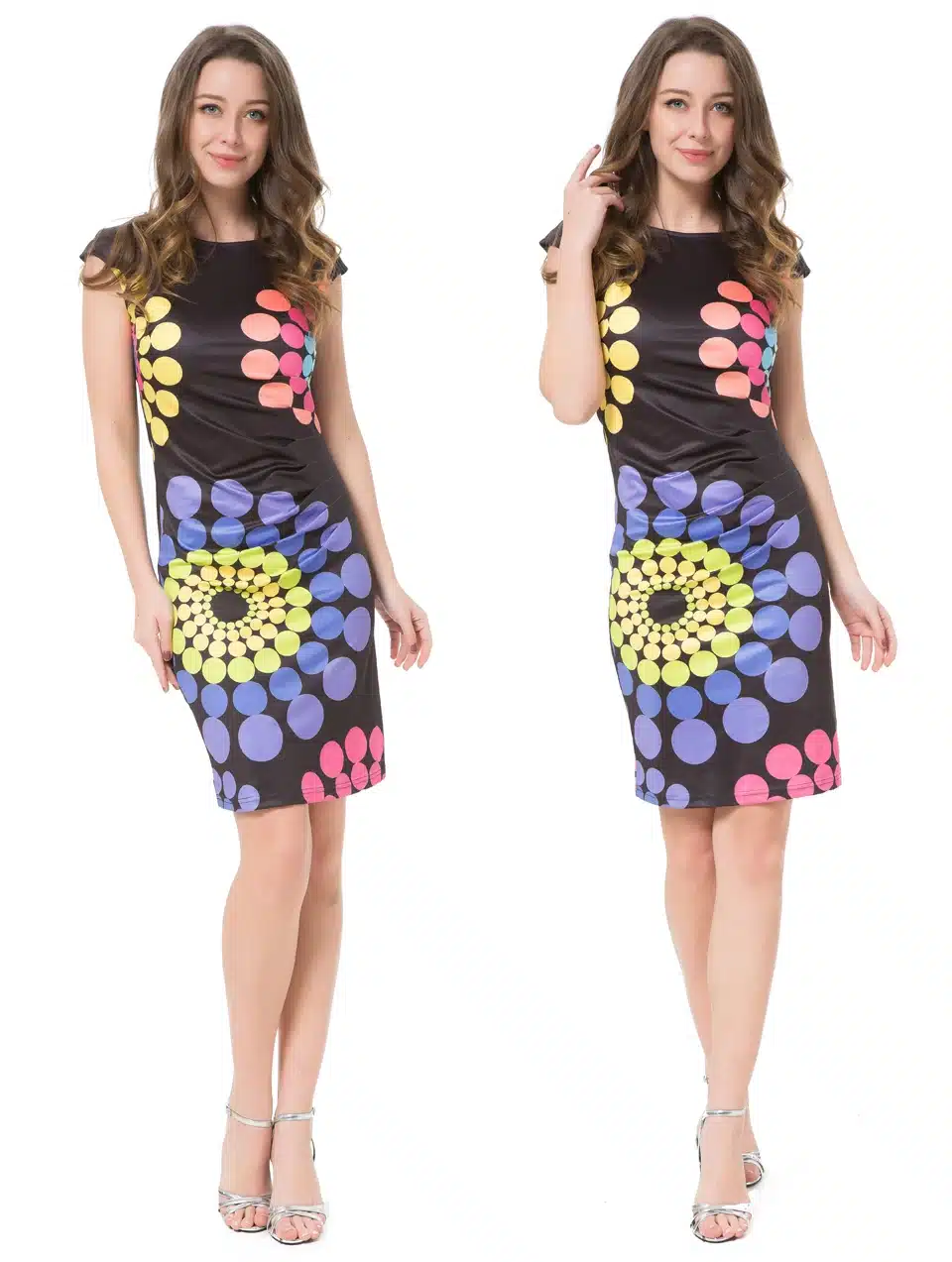 2017 Kaige Nina dress Women bodycon dress plus size women clothing chic elegant sexy fashion o-neck print dresses 9026 28