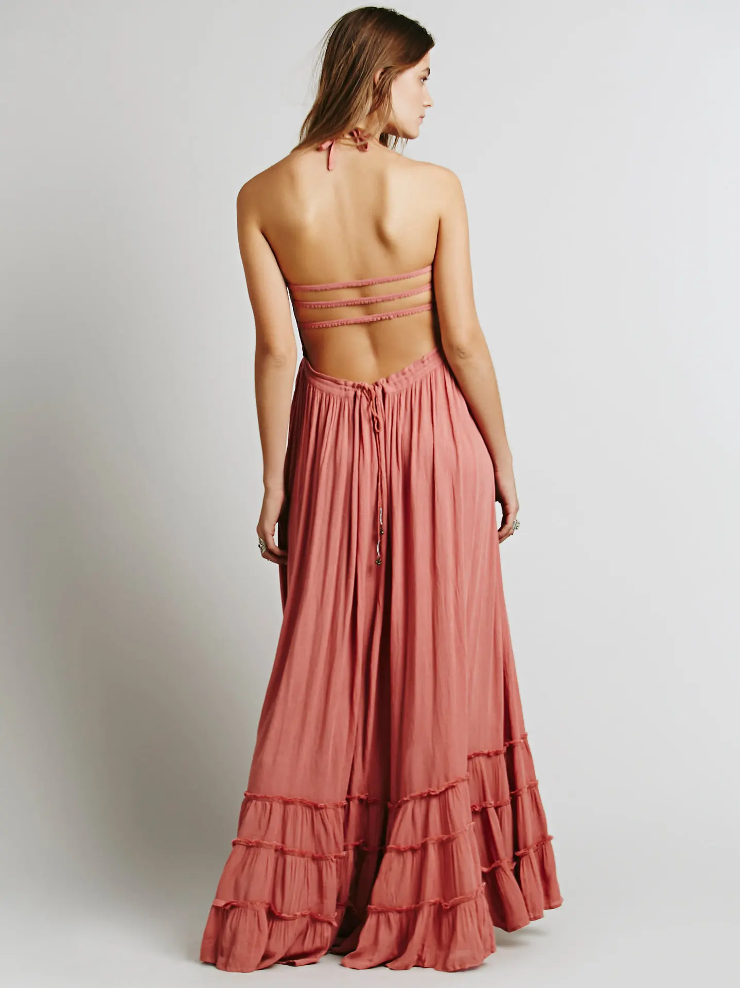 BellFlower Summer Dress Women Bohemian Sleeveless People Sexy Boho Dresses Backless Party Hippie Bandage Beach Dress Vestidos 34