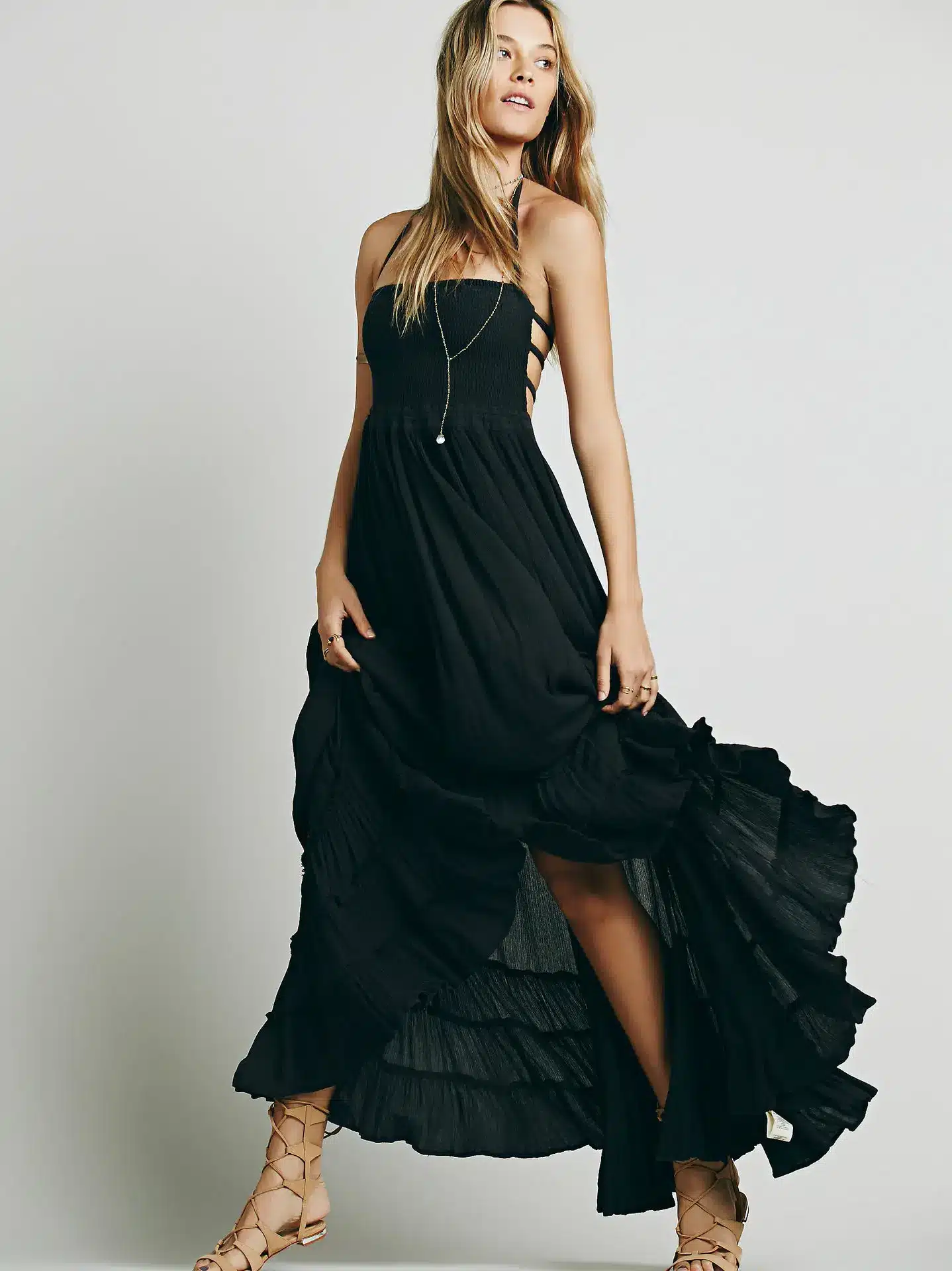 BellFlower Summer Dress Women Bohemian Sleeveless People Sexy Boho Dresses Backless Party Hippie Bandage Beach Dress Vestidos 38