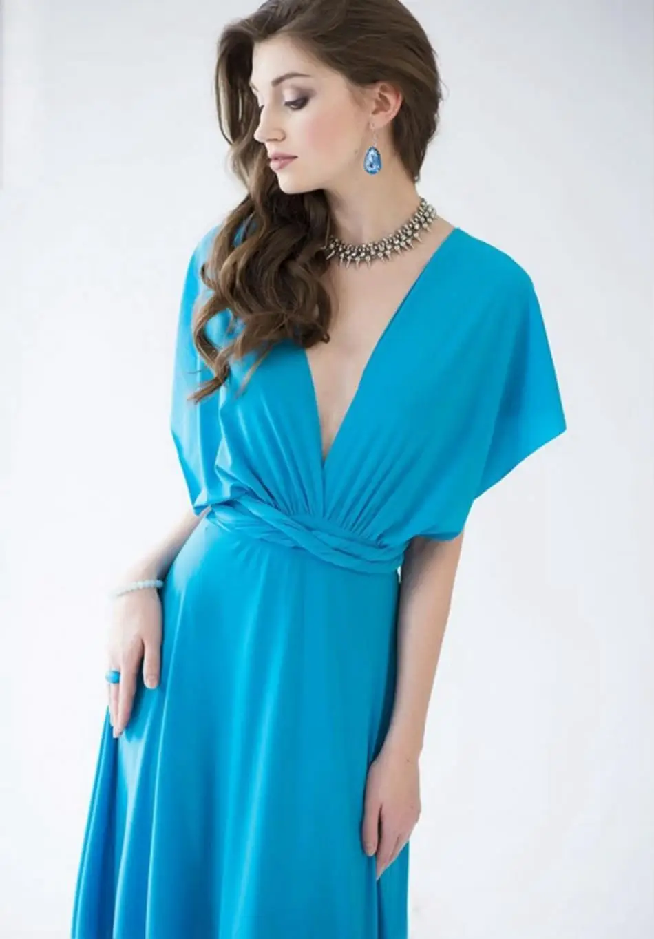 20 Color Summer Sexy Women Boho Maxi Dress Red Bandage Long Dress 2017 Sexy Women Dress Bridesmaids Robe Longue Femme 17