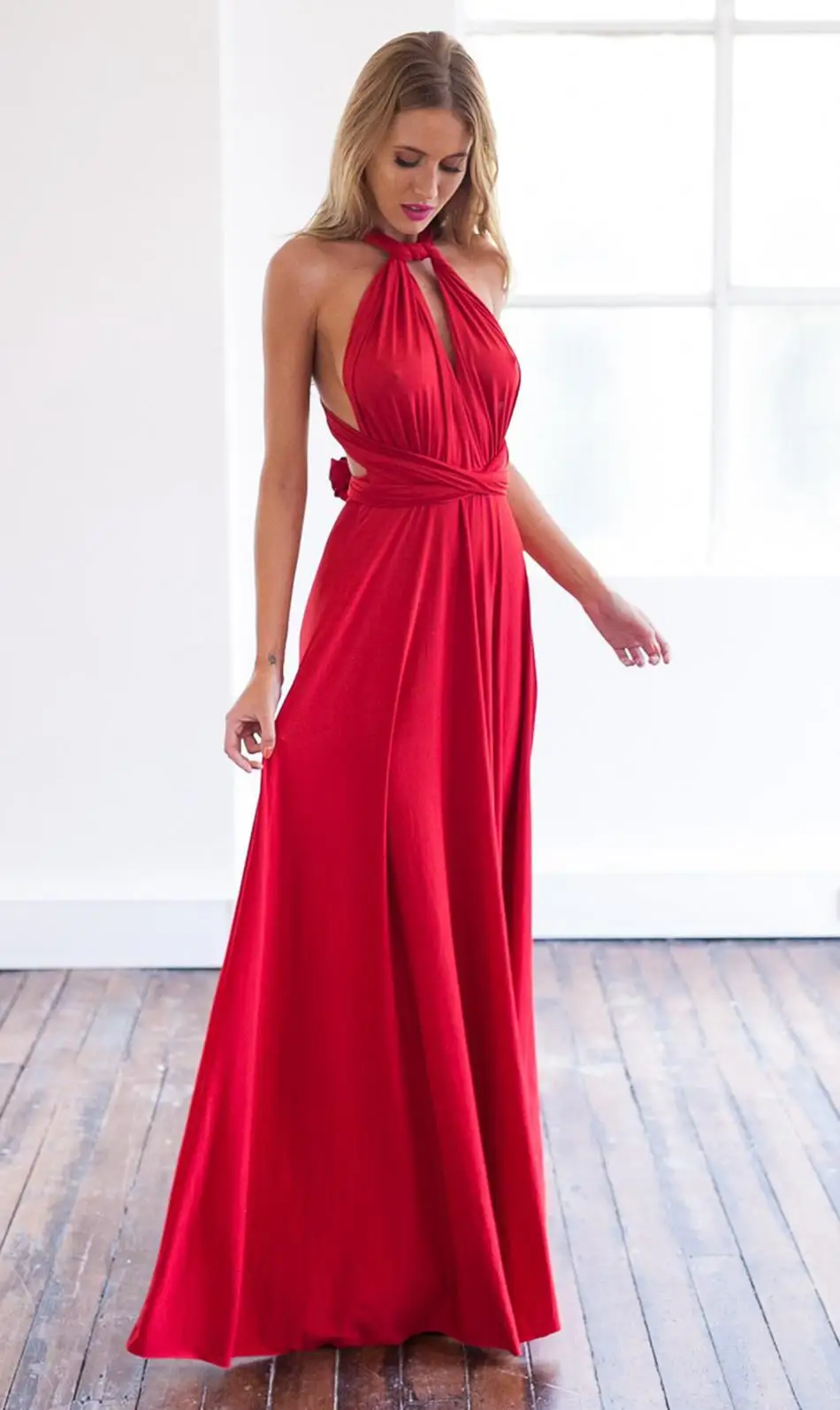 20 Color Summer Sexy Women Boho Maxi Dress Red Bandage Long Dress 2017 Sexy Women Dress Bridesmaids Robe Longue Femme 18