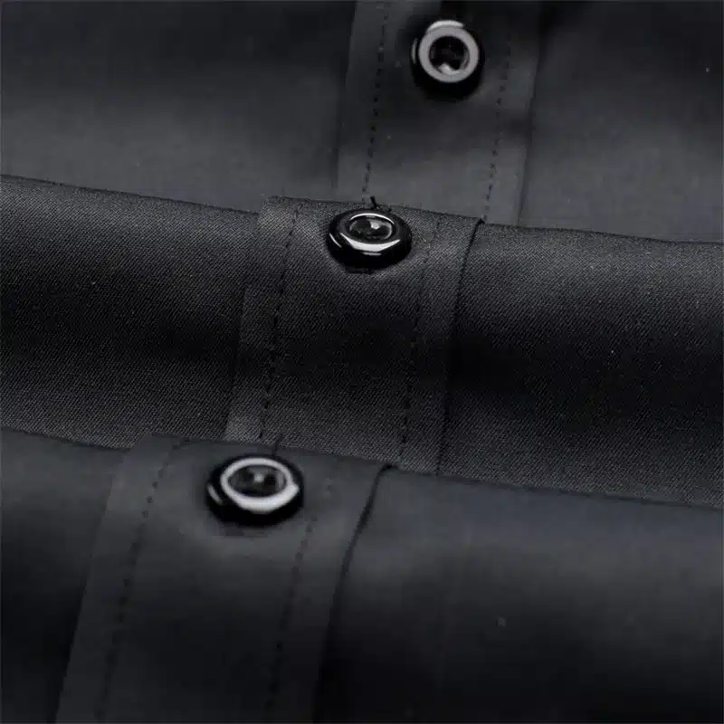 VISADA JAUNA Men Shirts Europe Size New Arrivals Slim Fit Male Shirt Solid Long Sleeve British Style Cotton Men's Shirt N332 44