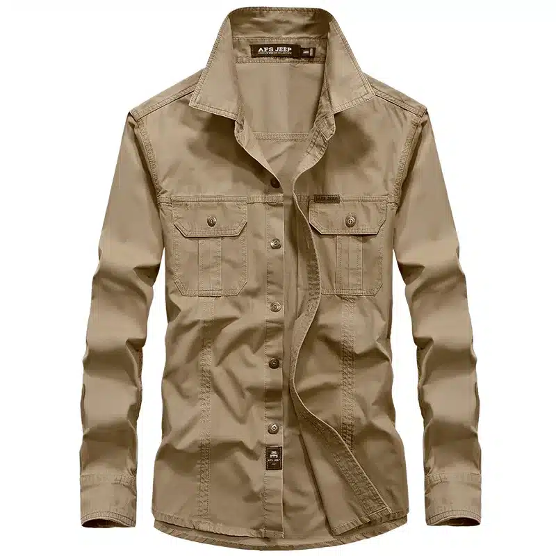 Men's Combat Shirt U.S Military Shirt AFS JEEP Breathable Brand Long Sleeve Shirt Autumn Casual Army Dress Shirt Camisas M-6XL 24