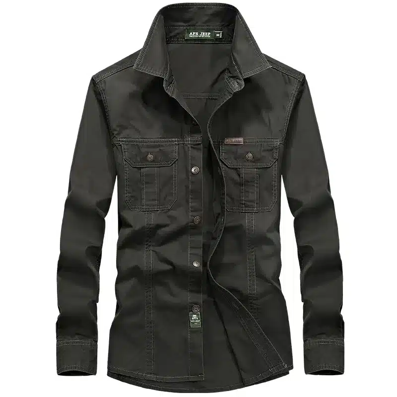 Men's Combat Shirt U.S Military Shirt AFS JEEP Breathable Brand Long Sleeve Shirt Autumn Casual Army Dress Shirt Camisas M-6XL 25