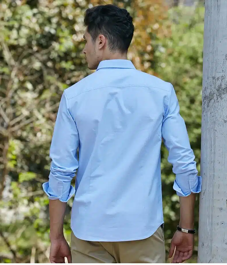 Pioneer Camp casual shirt men brand clothing 2017 new long sleeve slim fit solid male shirt quality 100% cotton white 666211 18